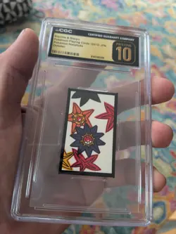 CGC 10 PRISTINE Starmie & Staryu 2013 JPN Pokemon Hanafuda October Playing Card - Image 4