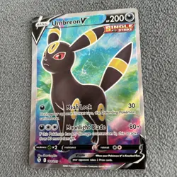 Pokemon TCG Umbreon v Evolving Skies Full Art Ultra Rare Card 188/203 - Image 2