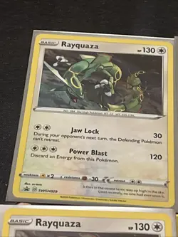 Rayquaza SWSH029 SWSH: Sword & Shield Promo Cards Cosmos Holo Lot Of 4 - Image 2