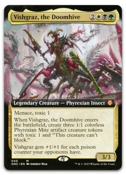 Vishgraz, the Doomhive (Extended Art) #40 NM Phyrexia All Will Be One Magic MTG - Image 1