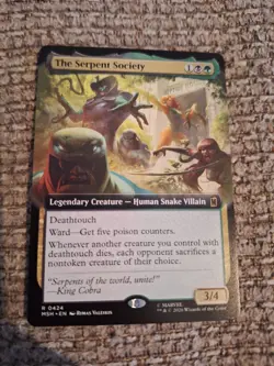 The Serpent Society Extended Art Marvel Super Heroes Mtg Nm 0424 - Image 1