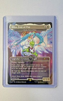 Miku, Font of Pop - Giada, Font of Hope Near Mint, English Secret Lair MTG 1586 - Image 1