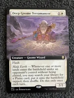 Magic MTG - Deep Gnome Terramancer (Extended Art) - Commander Baldur's Gate - Image 1