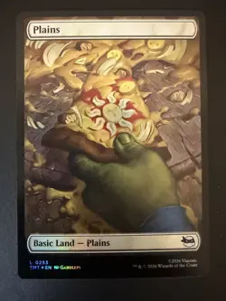 Plains MTG Teenage Mutant Ninja Turtles 0253 Basic Land Foil NM - Image 1