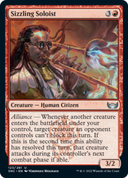 x4 Sizzling Soloist - Streets of New Capenna - NM - MTG - Image 1