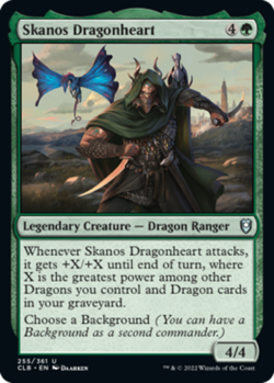 x4 Skanos Dragonheart - Battle for Baldur's Gate - NM - MTG - Image 1