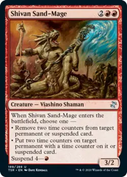 x4 Shivan Sand-Mage - Time Spiral Remastered - NM - MTG - Image 1