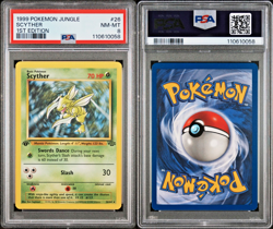 SCYTHER 1999 Pokemon Jungle 1st Edition #26 PSA 8 - Image 3