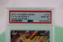 2020 Pokemon SWSH FA Alakazam v Vivid Voltage #172 PSA 10 - Image 2