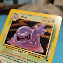 Pokemon 13/62 Muk (Holo) (Unlimited Edition) LP - Image 4