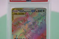 2019 Pokemon Moltres Zapdos Articuno GX 69/68 Rainbow Secret Tag Team PSA 10 - Image 3