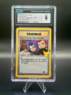 Here Comes Team Rocket! 15/82 Celebrations Pokemon TCG - CGC 9 Mint - Image 1