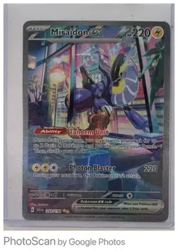 Pokemon card Miraidon ex full art, very good condition - Image 1