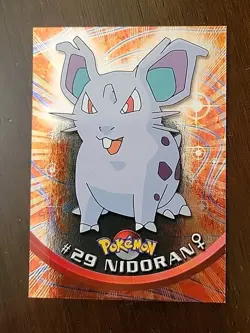 NM! Nidoran #29 Topps Blue Logo Holo Foil Pokemon 1999 Series 1 - Image 1