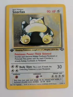 Snorlax Holo rare 1st Edition 11/64- Jungle - 1999 - Pokemon TCG - Image 1