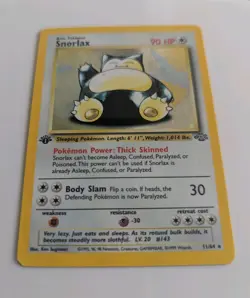 Snorlax Holo rare 1st Edition 11/64- Jungle - 1999 - Pokemon TCG - Image 2