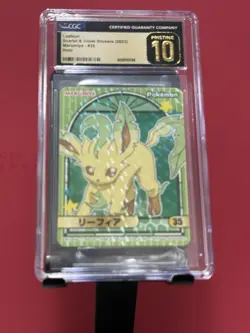 CGC Pristine 10 Leafeon Glaceon 2023 MARUMIYA POKEMON STICKERS #35 japanese - Image 2
