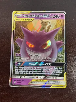 Pokemon Gengar & Mimikyu GX 53/181 Team Up Tag Team ‼ NM🔥 - Image 2