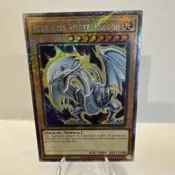 * BLUE-EYES WHITE DRAGON * 1ST EDITION PLATINUM SECRET RARE RA04-EN108 YUGIOH! - Image 1