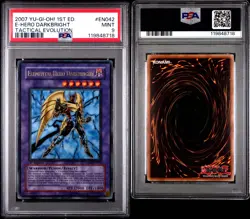 PSA 9 Elemental Hero Darkbright TAEV-EN042 Ultra Rare 1st Edition Yugioh BGS - Image 2