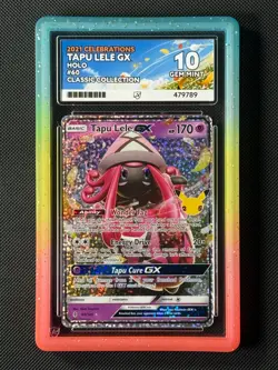 ACE 10 Tapu Lele GX 60/145 Holo Pokemon Card Celebrations Collection GEM MINT - Image 1