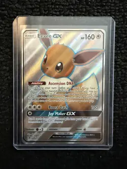 Pokemon TCG Eevee GX SM242 Holo Full Art Promo Card LP Condition - Image 1