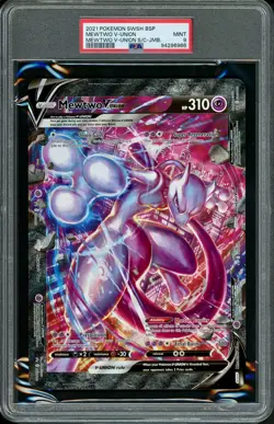 PSA 9 MINT Mewtwo V-Union SWSH159 Jumbo Promo Oversized Pokemon Card - Image 1