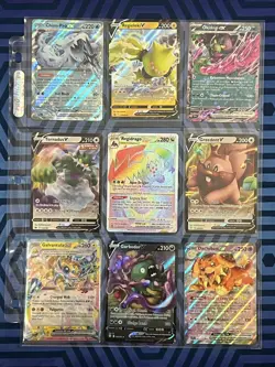 ALL EX/V/VSTAR - 9 Ultra Rare Pokemon Cards - binder bundle card lot - Rainbow - Image 1