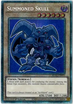 YuGiOh Summoned Skull Starlight Rare 1st Edition BLGG-EN001 English - Image 1