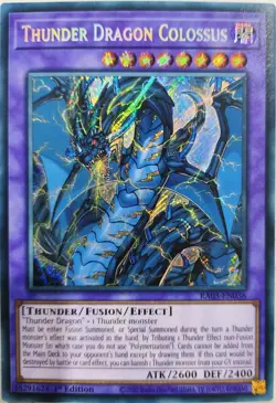 Thunder Dragon Colossus - RA03-EN036 - Secret Rare - 1st Edition Yugioh - Image 1