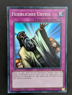 Feierliches Urteil RA02-DE075 Super Rare Deutsch NM Yugioh - Image 1