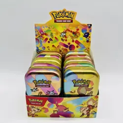 Pokemon 151 Empty Mini Tins Display W/ Coins & Cards, Complete Set, No Packs! - Image 2