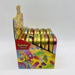 Pokemon 151 Empty Mini Tins Display W/ Coins & Cards, Complete Set, No Packs! - Image 5
