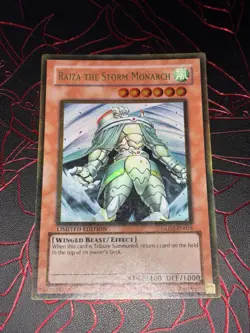 GLD2-EN026 Raiza The Storm Monarch Yugioh Gold Rare - Image 1