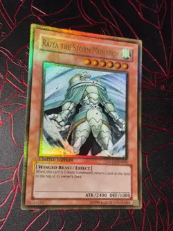 GLD2-EN026 Raiza The Storm Monarch Yugioh Gold Rare - Image 3