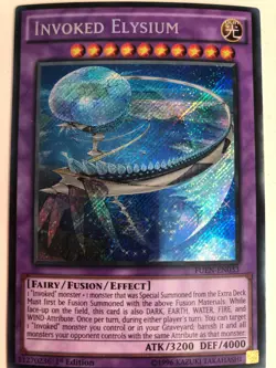 Yugioh Invoked Elysium FUEN-EN033 Secret Rare NM - Image 1
