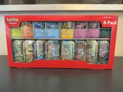 Pokemon TCG Prismatic Evolutions Costco 8 Mini-Tin Bundle w/ Promo Cards - Image 1