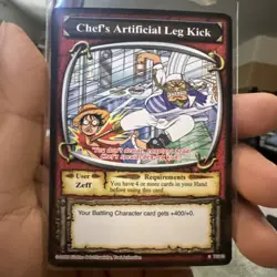 Chef’s Artificial Leg Kick One Piece CCG The Quest Begins TE063 LP/NM Rare - Image 1