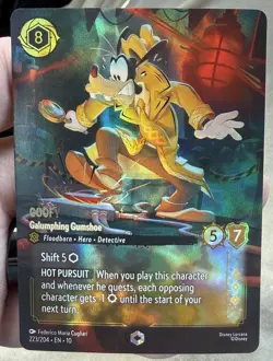 Goofy Galumphing Gumshoe Enchanted 223/204 Disney Lorcana Whispers In The Well - Image 1
