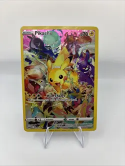 Pokemon Pikachu TCG Full Art Secret Rare Holo Card 160/159 Crown Zenith - Image 1