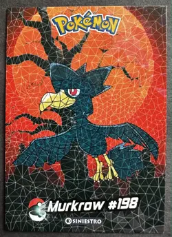 MURKROW - POKEMON JOHTO CRYSTAL CARD COLLECTION CRACKED CCG ICE HOLO - Image 1