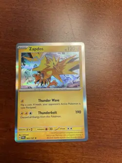 Zapdos 065/167 Twilight Masquerade Holo Rare Pokemon TCG Card - Image 1