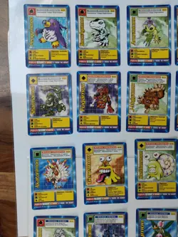 All 42 Digimon Cards French Serie 3 Common Cards Vintage 2000 - Image 3