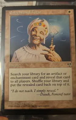Magic the Gathering Enlightened Tutor Mirage Regular MTG - Image 1