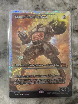 Magic the Gathering Krang Utrom Warlord #300 TMNT Fracture Foil - Image 1