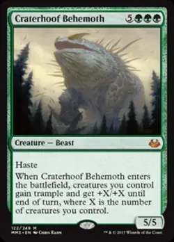 MTG English Craterhoof Behemoth NM Normal Modern Masters 2017 - Image 1