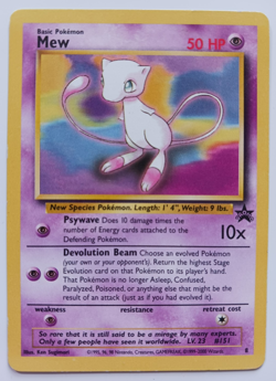Mew Pokemon Card WOTC Black Star Promo Set 8 Rare Vintage 2000 LP - Image 1