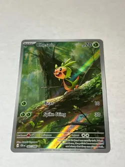 Chespin 087/086 Holo Illustration Rare Chaos Rising Pokemon Lightly Played - Image 1