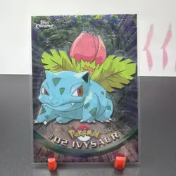 2000 Topps Chrome Pokemon Ivysaur #02 Series 1 - Image 1