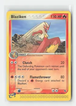 Blaziken 15/109 Rare Ruby & Sapphire Pokemon Heavily Played - Image 1